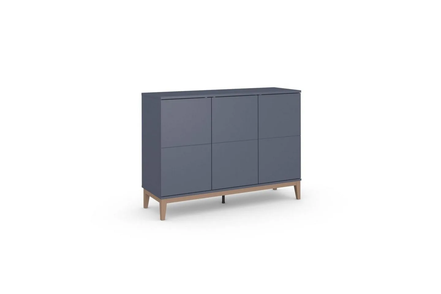 Skänk Pelle 120x41x85 cm, Grå/Wotan Ek - 120x41x85 cm, Grå/Wotan Ek