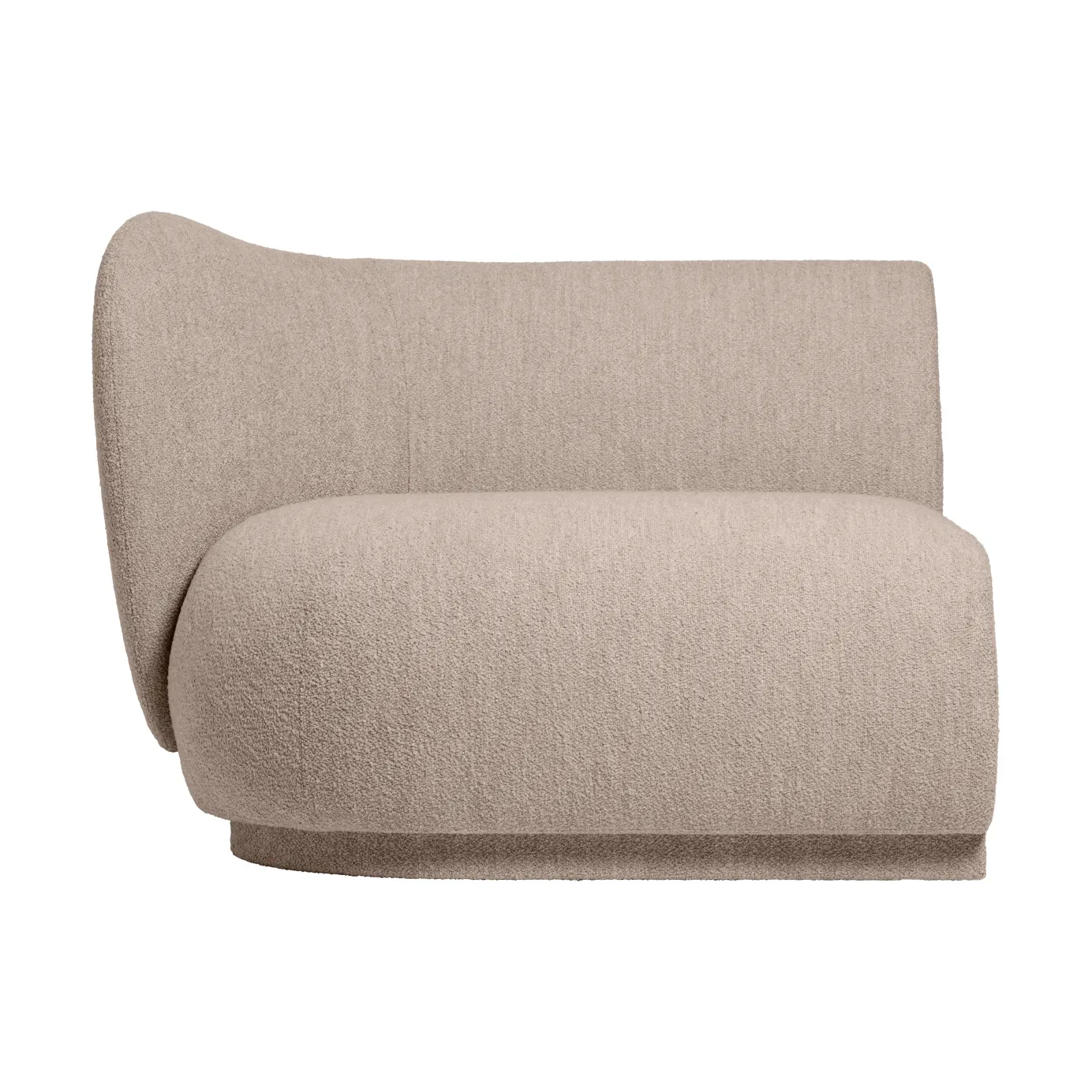 Ferm Living Rico soffmodul armrest L Soft Bouclé Natural