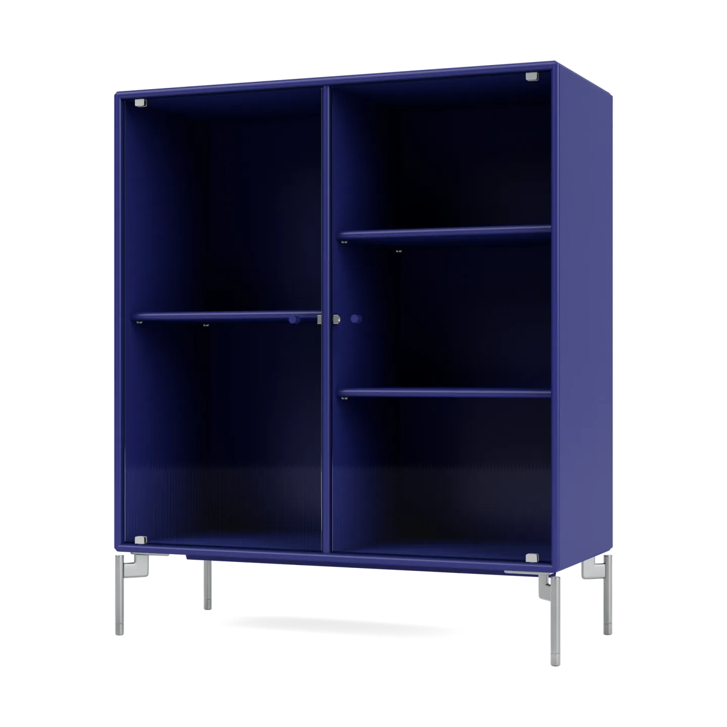 Montana Ripple II Vitrinenschrank 69,6x82,2x30 cm Monarch-Beine chrome