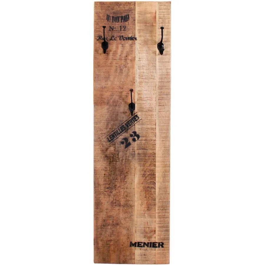 Garderobenpaneel Rusc natur Holz B 35 T 3 H 110 cm