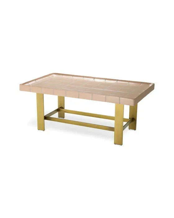 Adrian Coffee Table Antique Brass