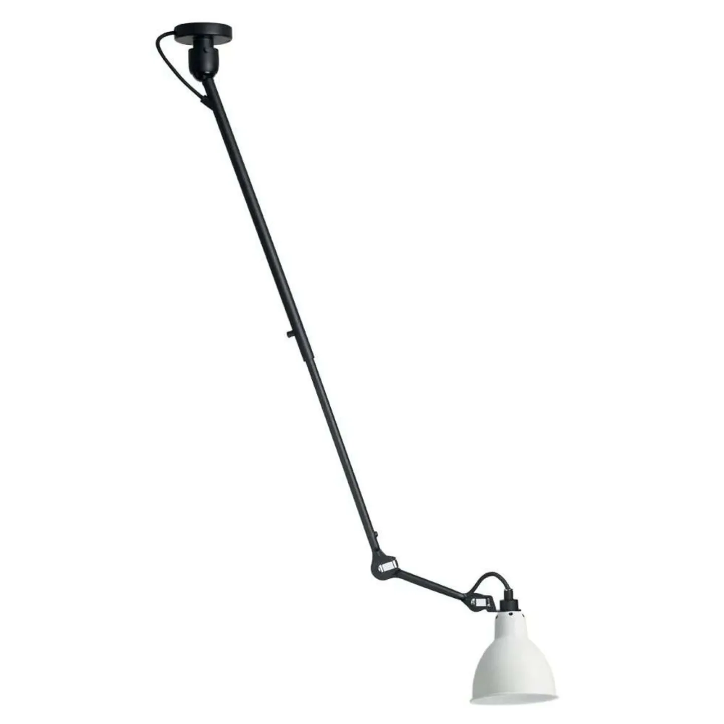 302 Taklampa Svart/Vit - Lampe Gras - Källare - Metall