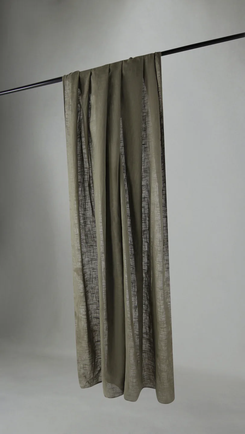 Gardiner - Bomullsgardin - Lollo (lysegrønn) (Størrelse: 140 x 250 cm)