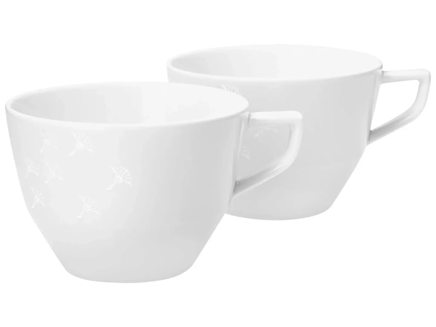 Joop Tassen Set à 2 Stk Faded Cornflower, Weiss Auf Weiss Weiss | Schubiger Möbel