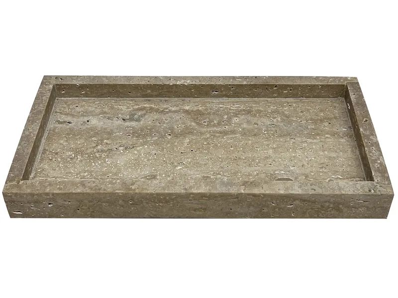 Dekoratives Steinplateau RAZAN Beige
