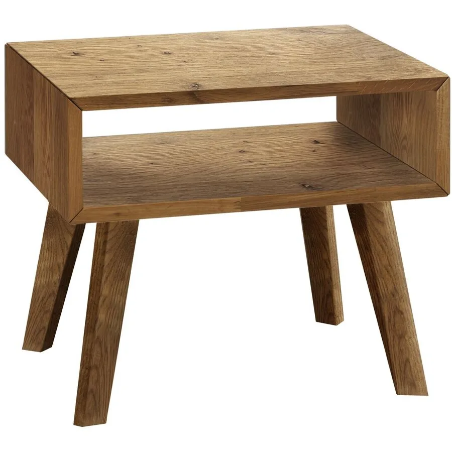 Hasena Nachttisch Süheyla Wildeiche Wildeiche Massiv Massivholz B 50 H 42 cm