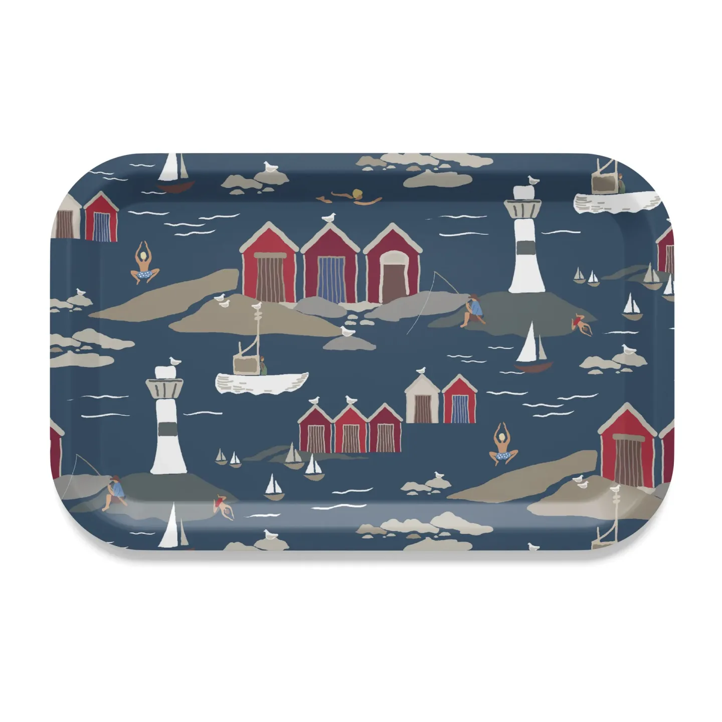 Arvidssons Textil Kust Tablett 20 x 27cm Blau