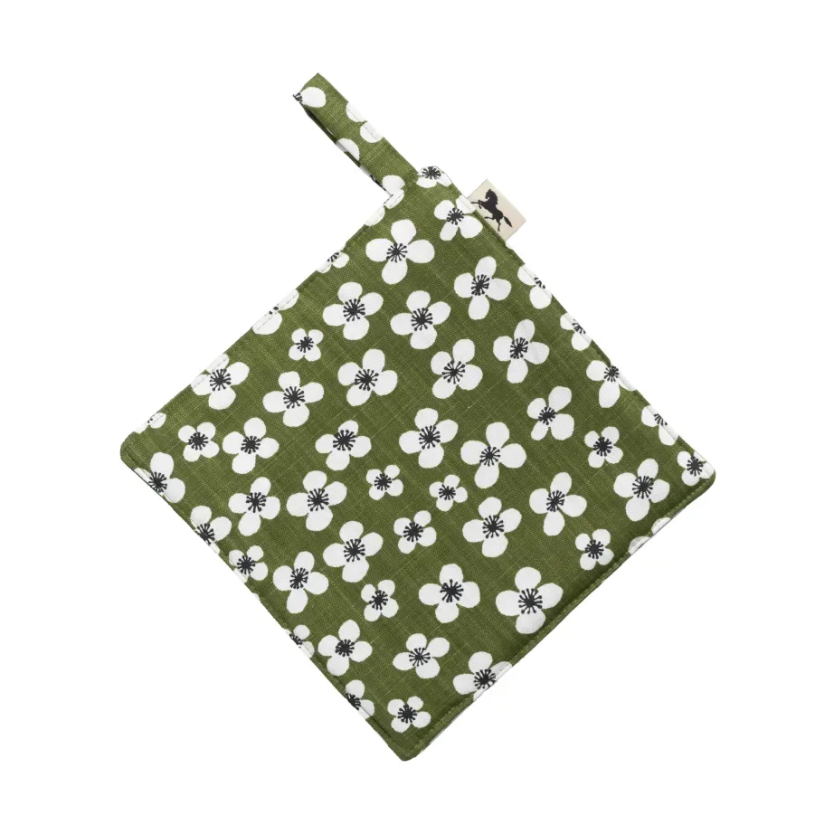 Almedahls Belle Amie Topflappen 23x23 cm Dunkelgrün
