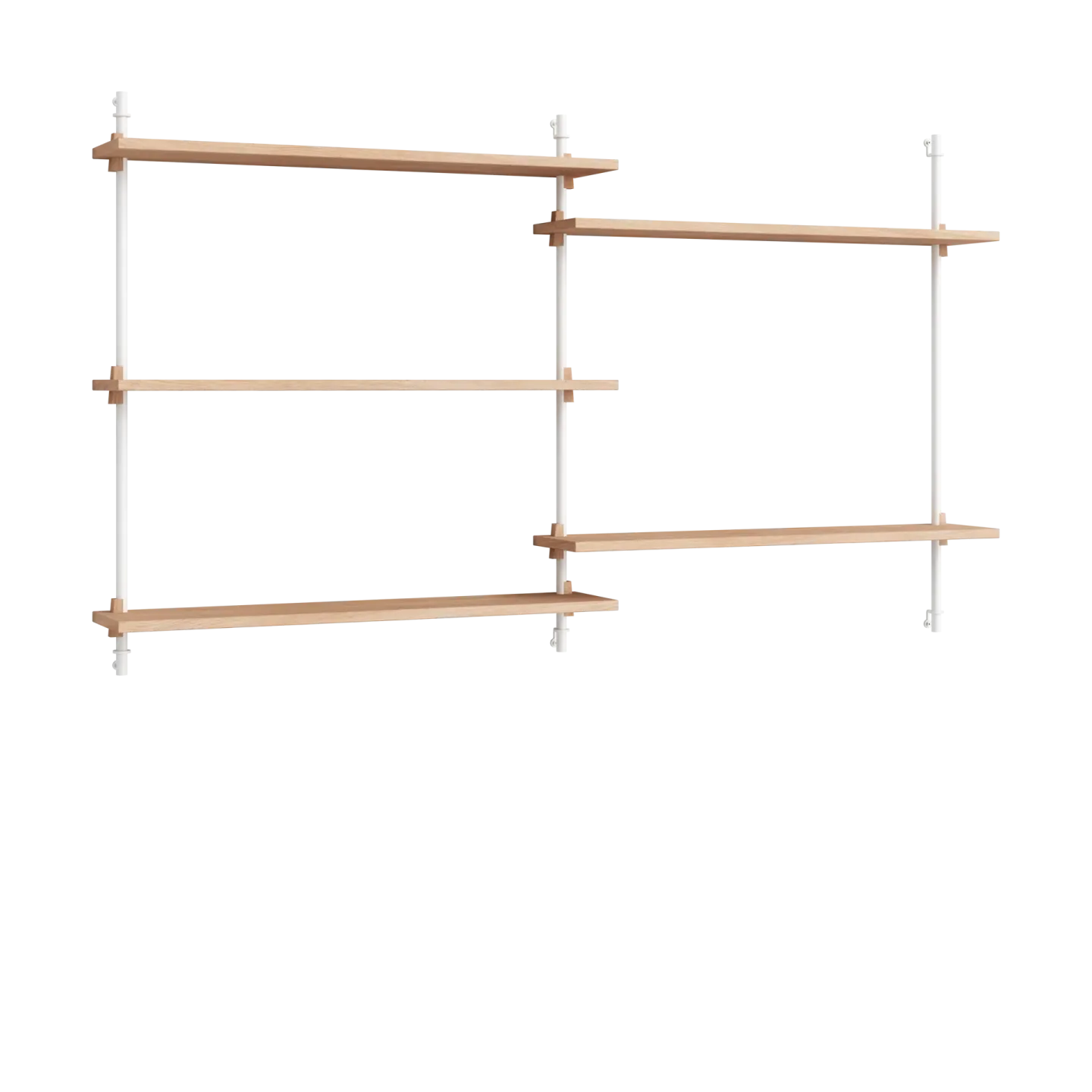 MOEBE Moebe wall shelving ws.85.2.B Eiche-weiß