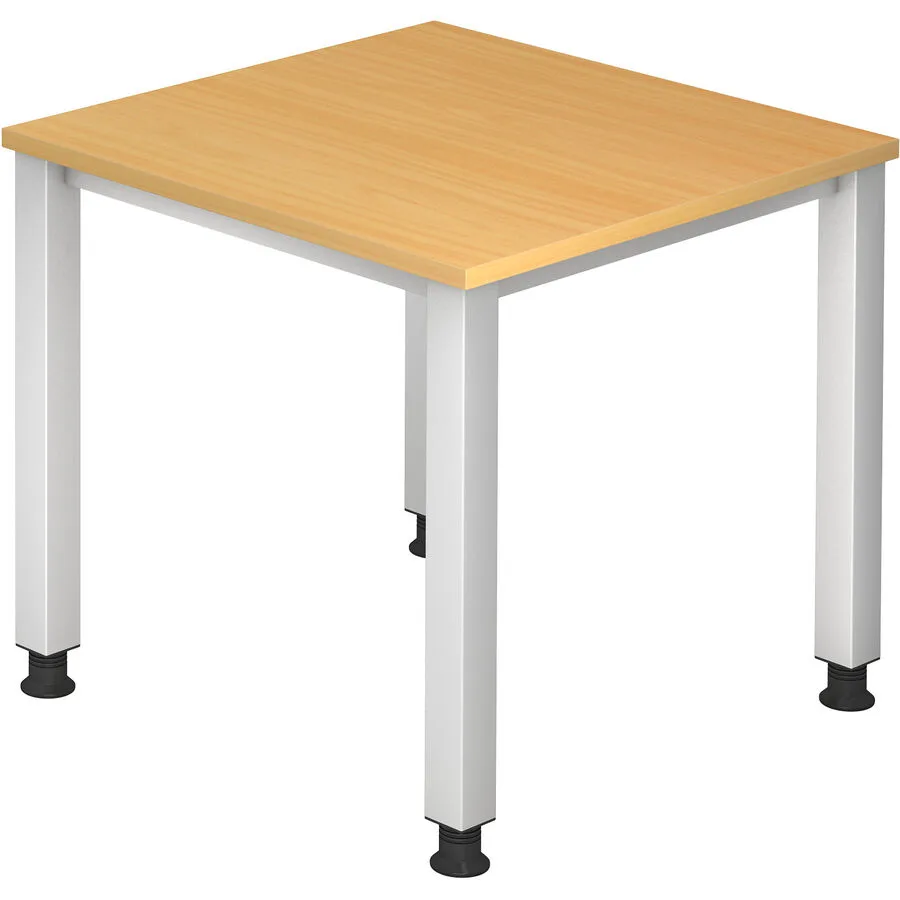 Schreibtisch Office buche Holzwerkstoff Höhenverstellbar B 80 T 80 cm