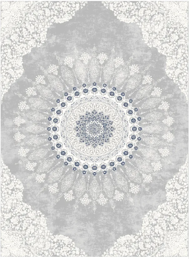 Wilton-teppe - Sandrigo (grå/hvit) (Størrelse: 160 x 230 cm)
