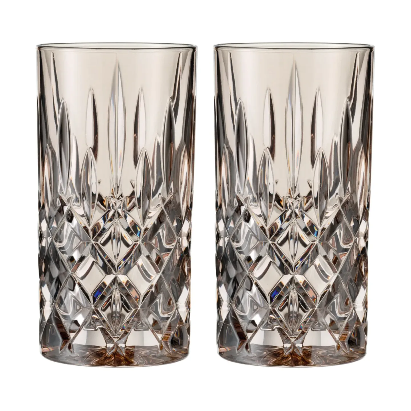 Nachtmann Noblesse Longdrinkglas 39,5 cl 2er-Pack Taupe
