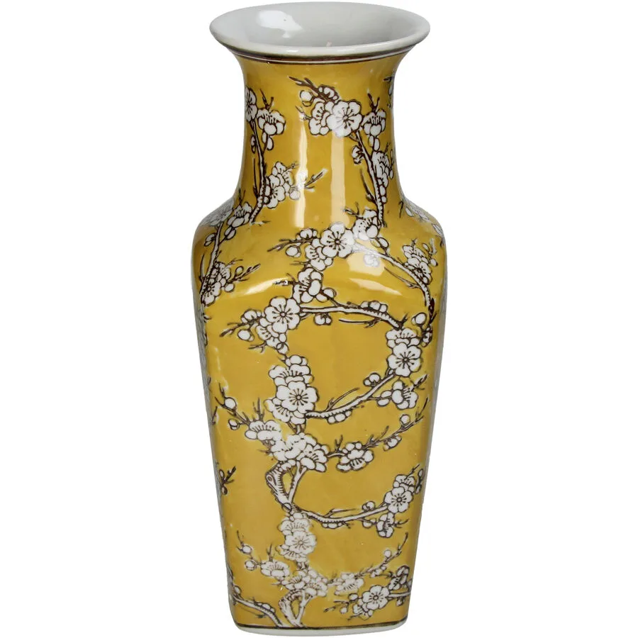 Vase Myko Gelb Porzellan 35 cm