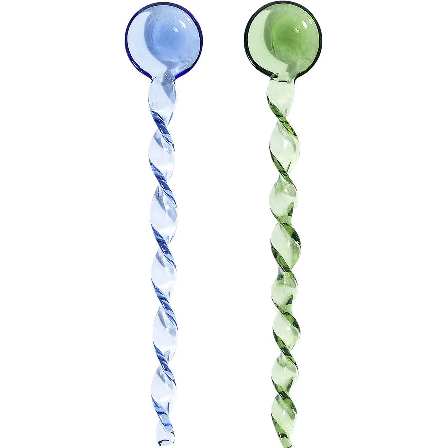 Rührlöffel Rhea blau Borosilikatglas B 16.5 cm