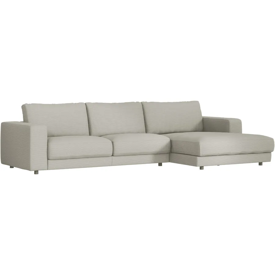 Ecksofa Ava Rechts Bezug: 88% Polyester, 12% Polyacryl light grey B 330 T 170 cm - Möbel Konfigurator: Traummöbel individuell zusammenstellen