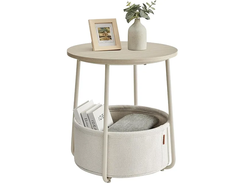 SONGMICS Beistelltisch EDEN 45x45x51cm beige