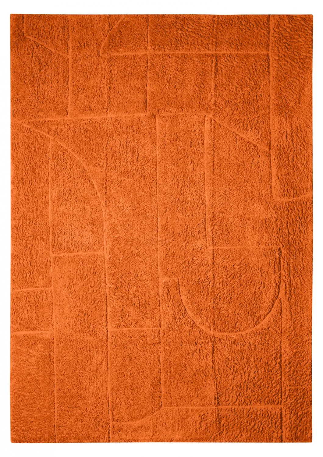 Ryetepper - Cremona Natural Cotton Shaggy (oransje) (Størrelse: 80 x 250 cm)