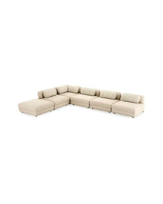 Paulo Modular Sofa Middle Scalea Sand/ Boulcé Sonata Cream
