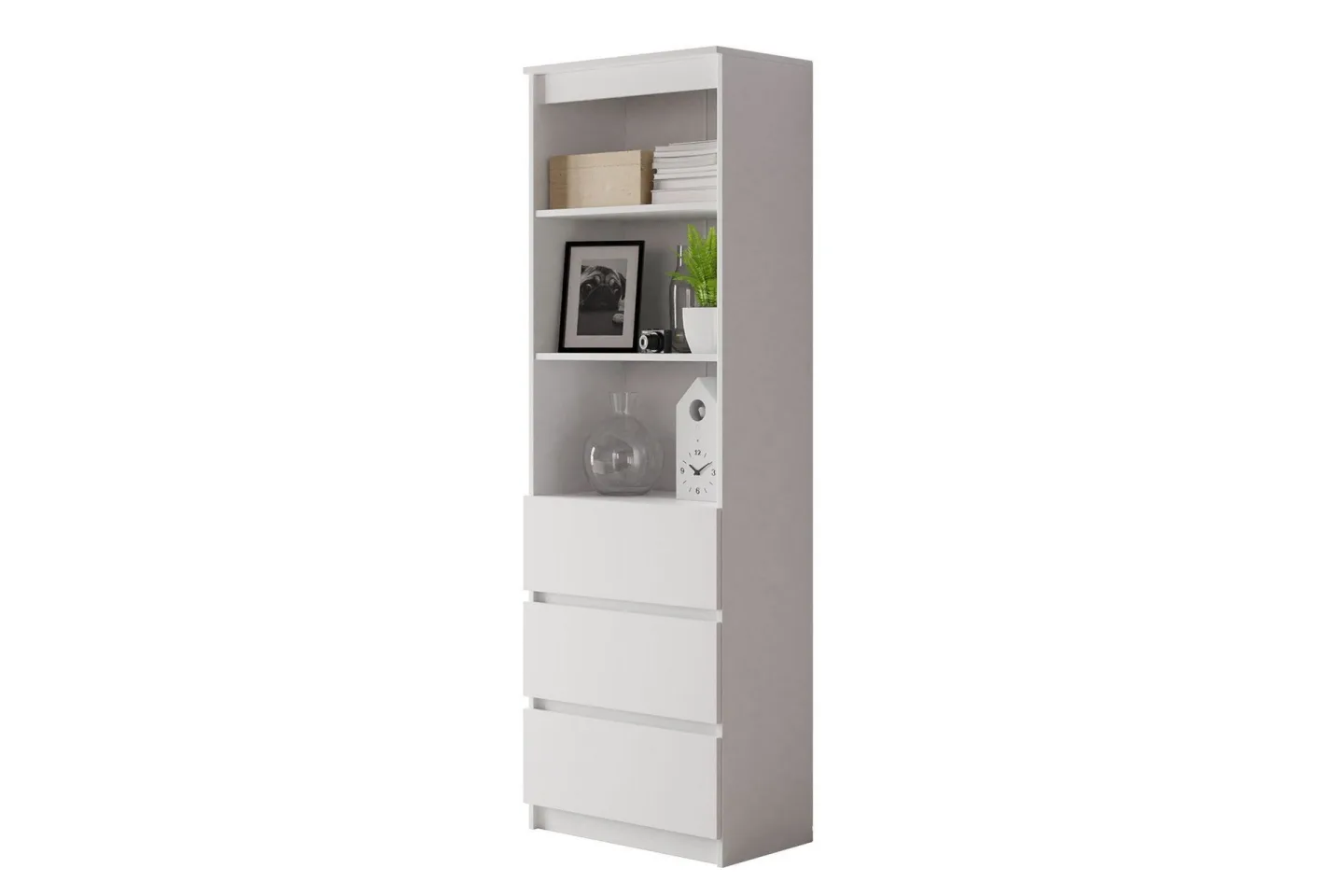 Office Hylla 60x35x180 cm - Vit