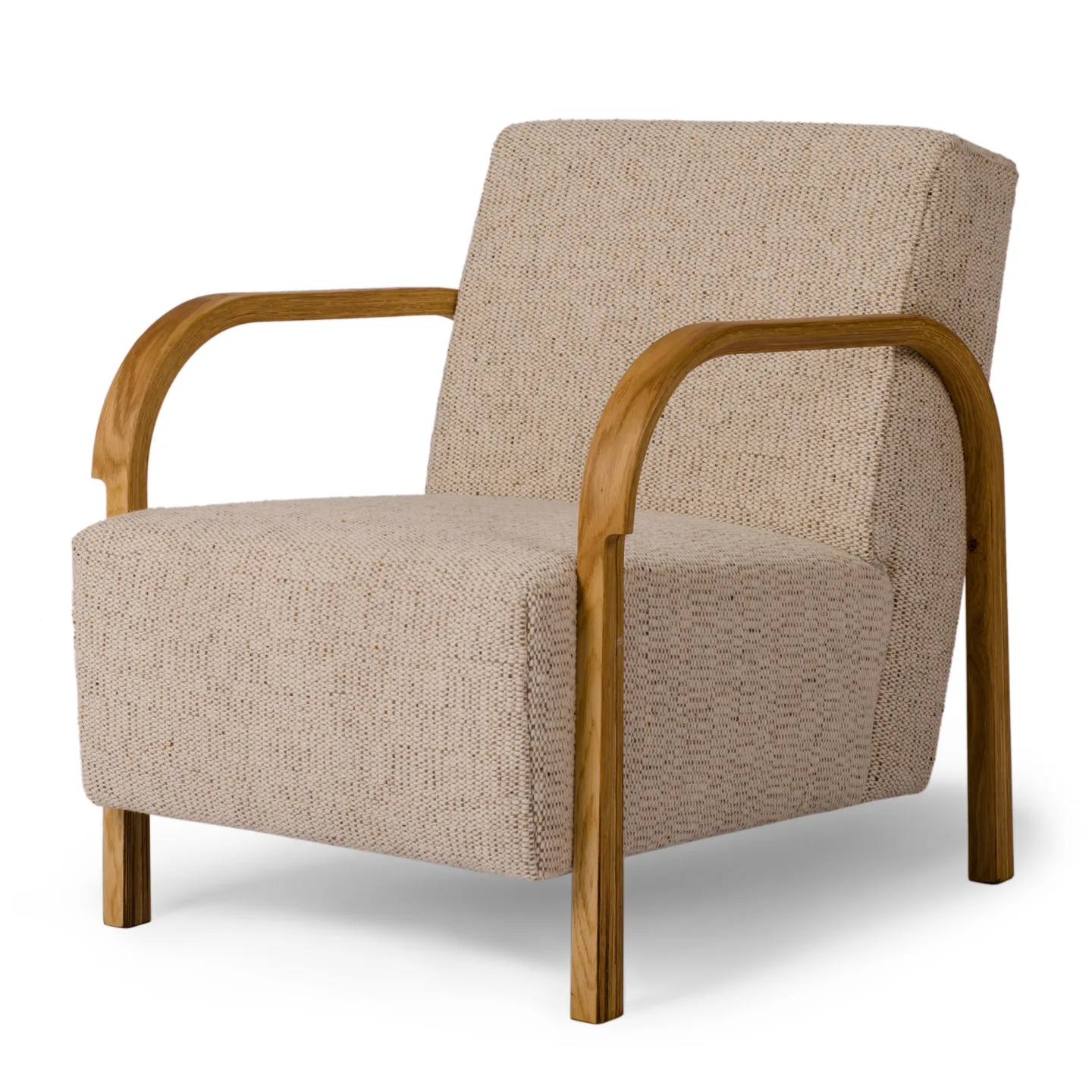 Mazo - Arch Lounge Chair McNutt - Fåtöljer - Magnus Stephensen - Trä/Textilmaterial