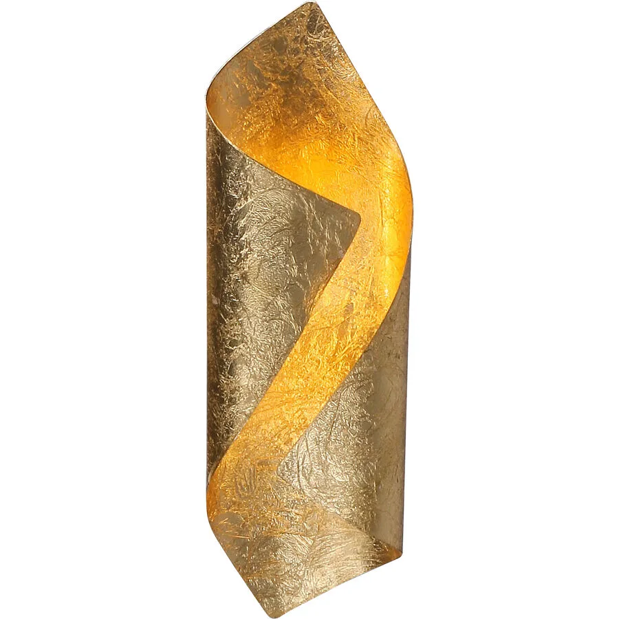 Wandlampe Terrance Gold Metall 10 cm 31 cm - LED - Lichtfarbe: Extra warmweiss - LED Energiesparlampen