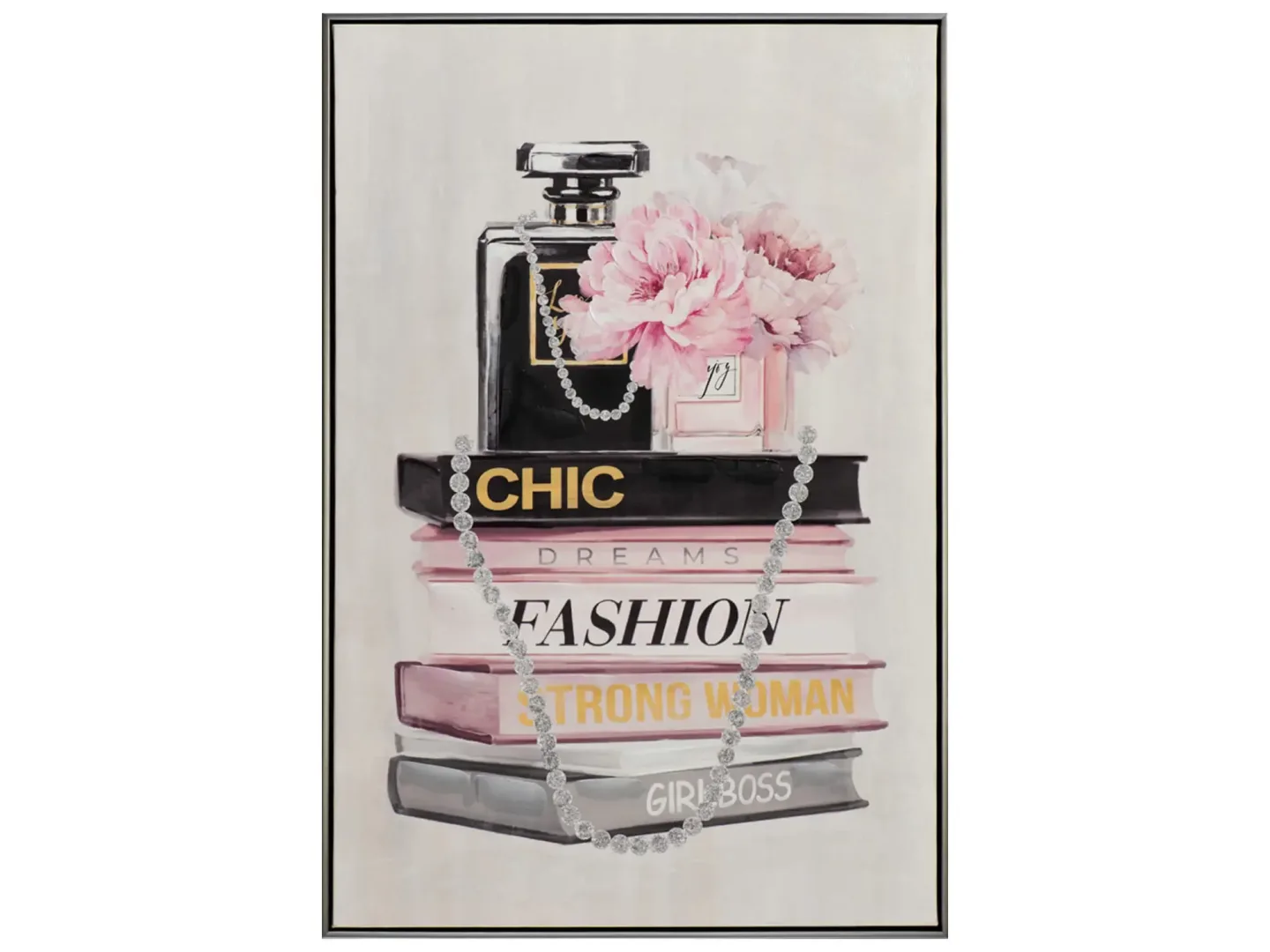 image LAND Bild mit Rahmen Fashionbücher mit Flacon | Schubiger Möbel