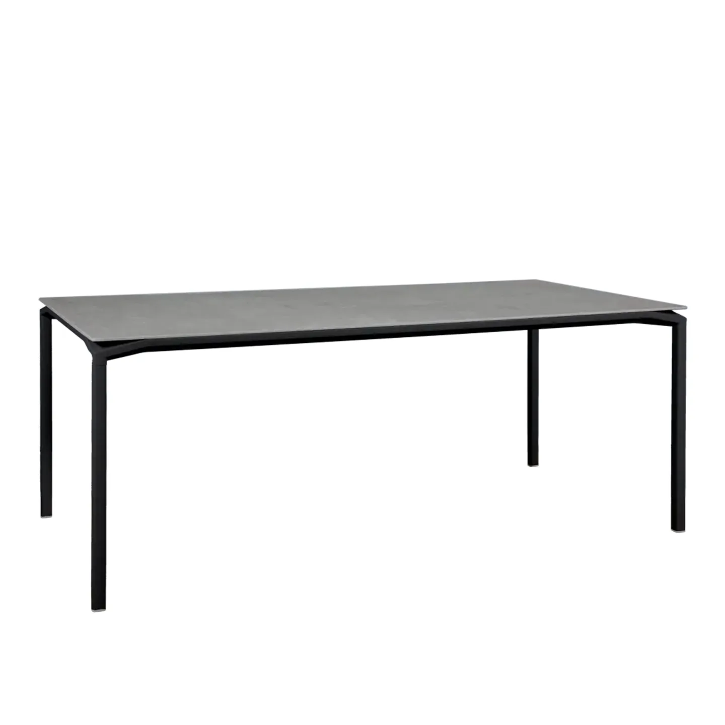 Fermob - Calvi, Mineral Table 195 x 95 cm - Liquorice, Kreta - Matbord utomhus - Svart - Metall