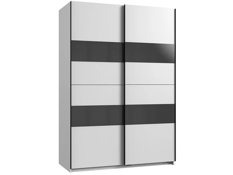 Schwebetürenschrank STUTTGART weiss 2 Türen
