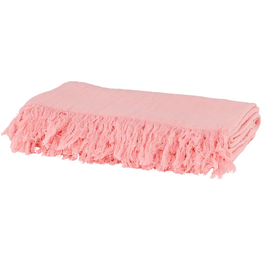 Wohndecke Leni Rosa 100% Baumwolle 150 x 200 cm