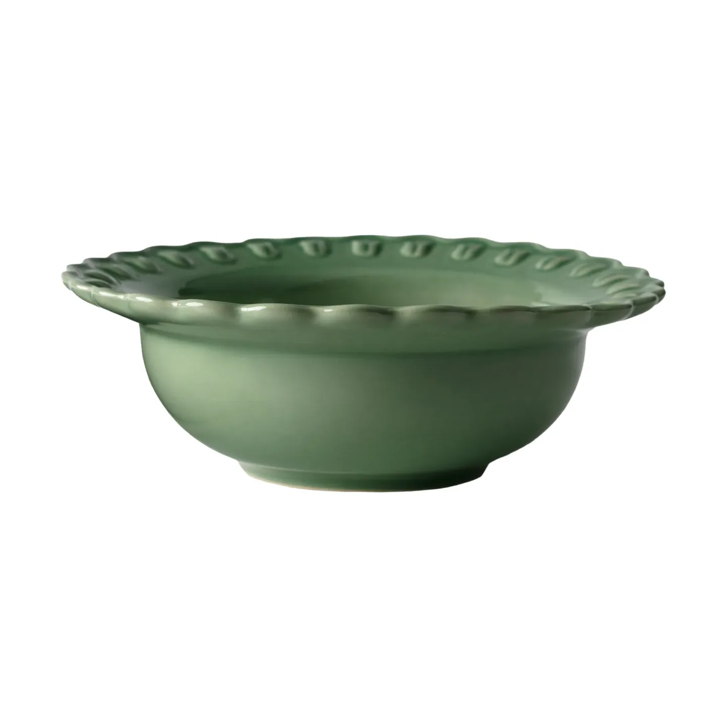 PotteryJo Tulipa tiefer Teller klein Ø17 cm 2er-Pack Verona green