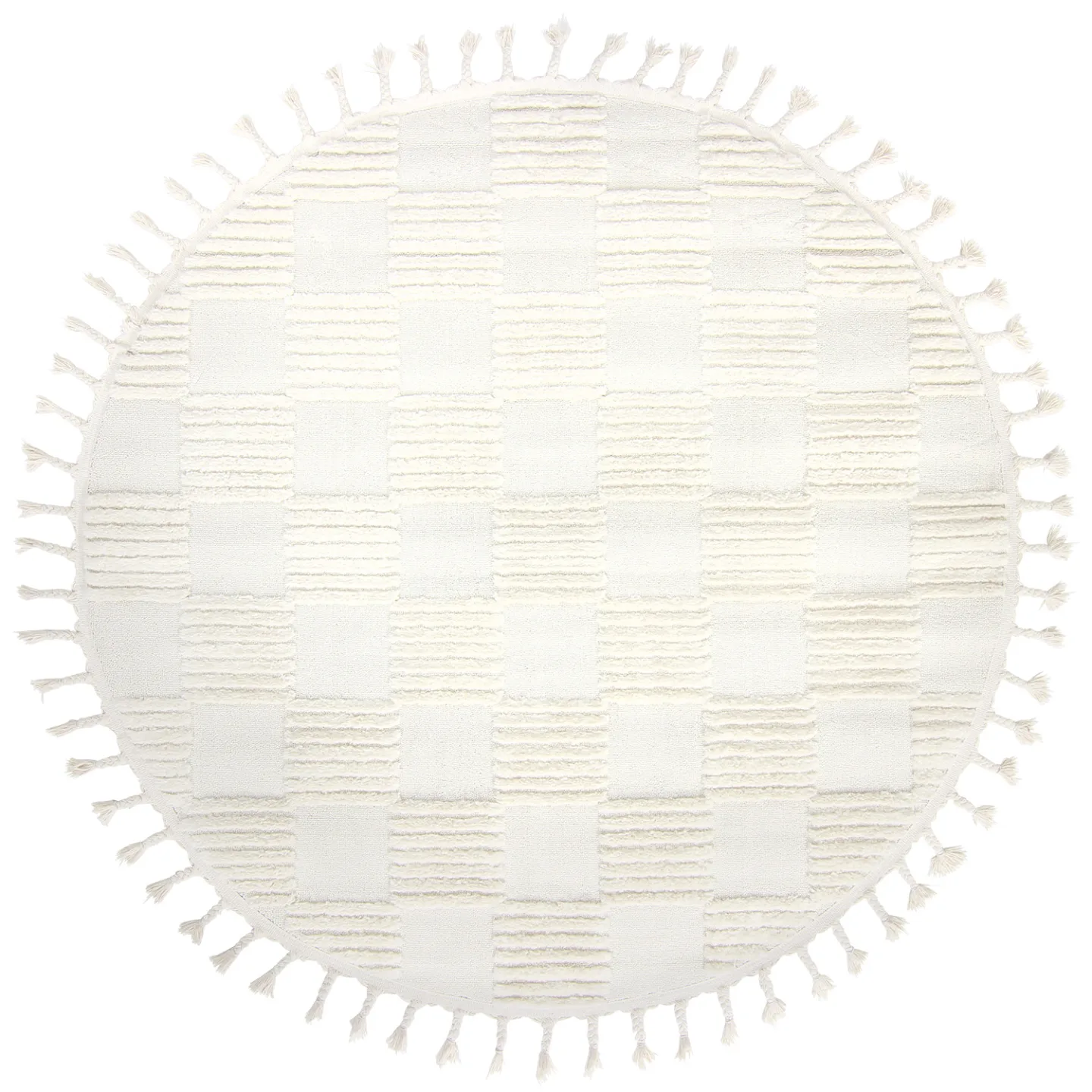 Runde tepper - Addison (offwhite) (Størrelse: Ø 200 cm)