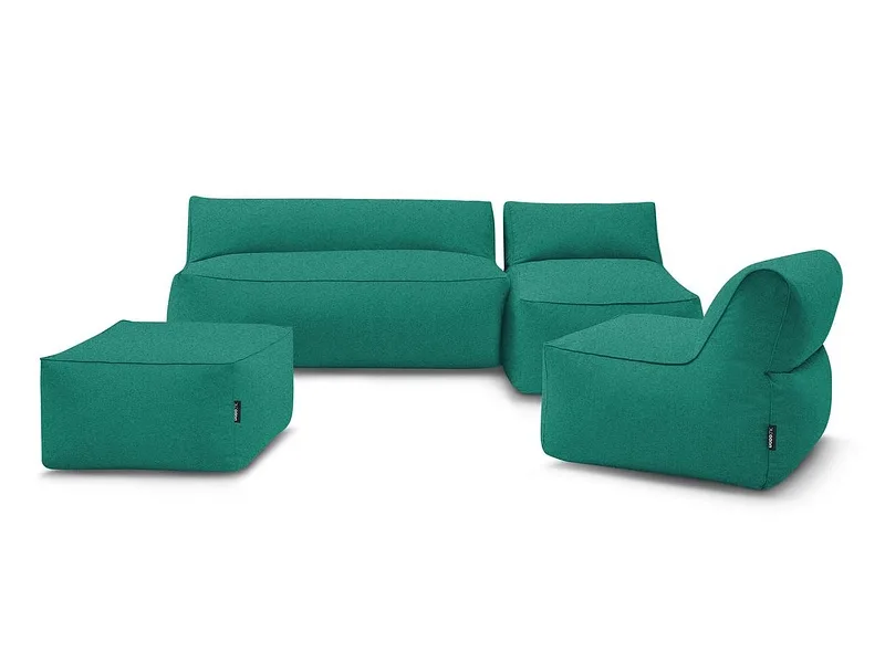 Gartensofa BOBOCHIC RIVIERA Stoff hellblau