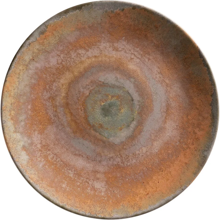 Teller flach Terra rost Steinzeug D 27 cm 1 Stk