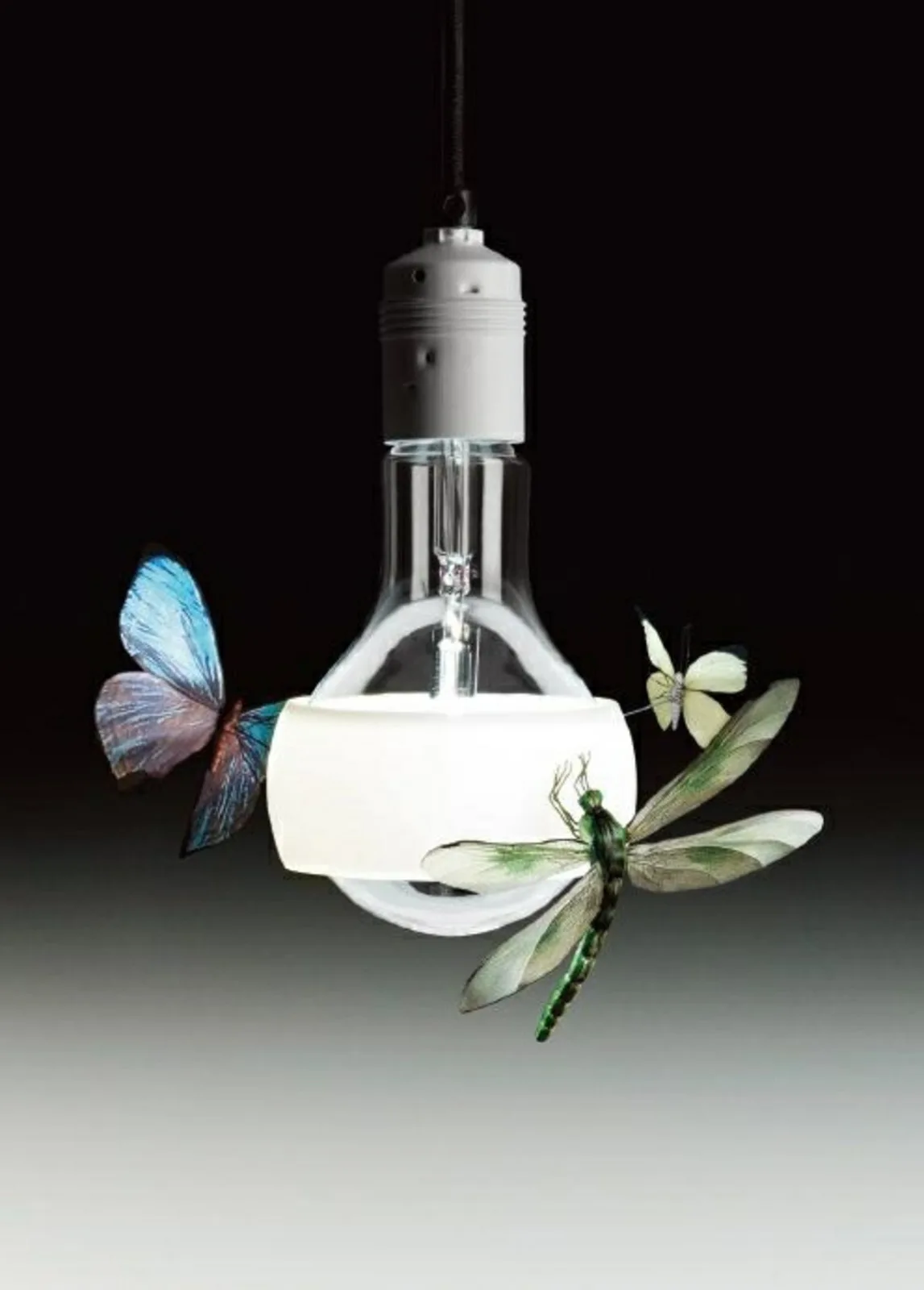 Johnny B. Good Pendelleuchte White - Ingo Maurer - Wohnzimmer - Glas