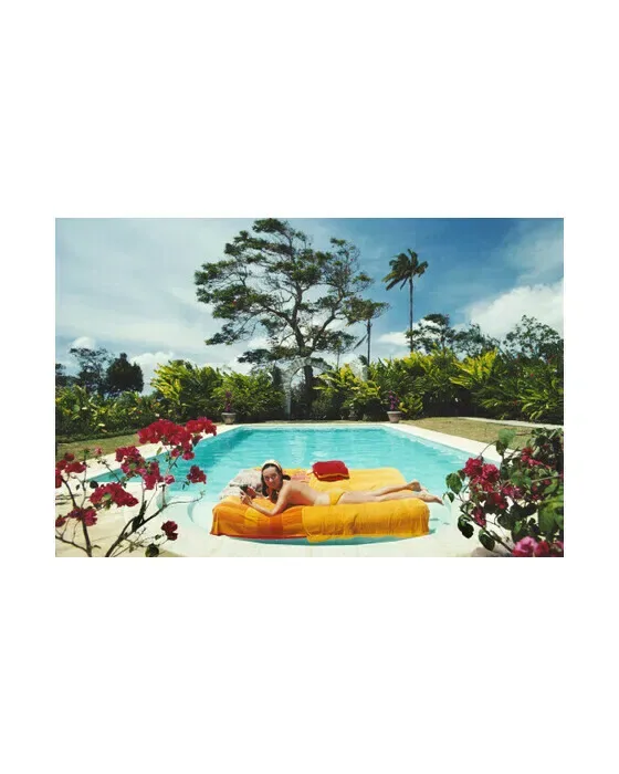 Sunbathing in Barbados