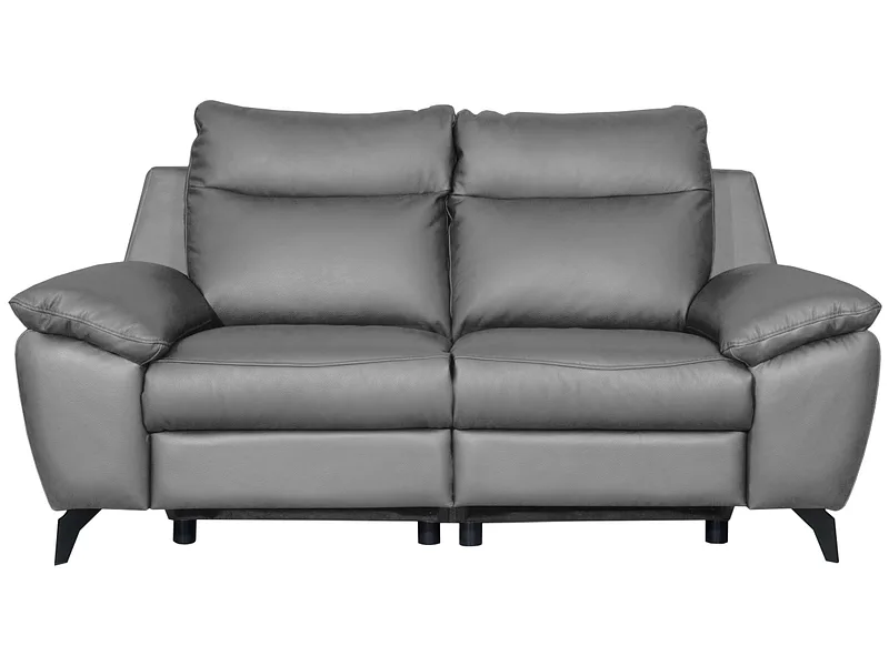 2er Sofa VERONA 100% Leder / Echtleder grau