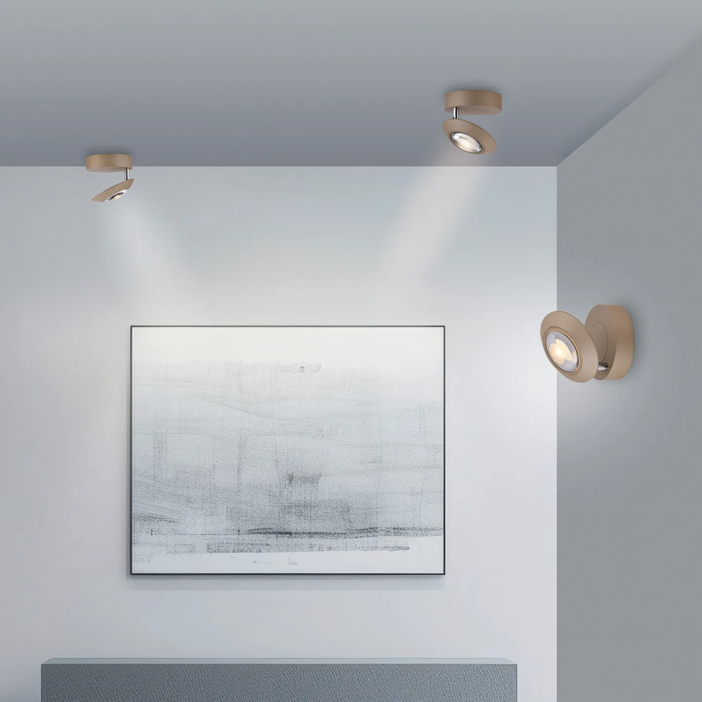Oculis LED-Deckenlampe bronzefarben, Ø15cm Eisen/Glas - PURE - Wohnzimmer - Modern - Metall - Einflammig
