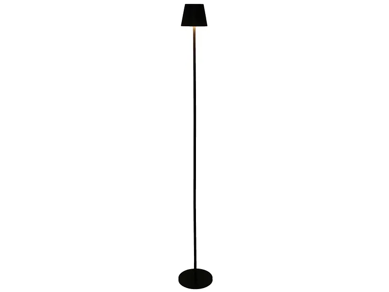 USB-aufladbare Stehlampe SOLINE 125cm schwarz