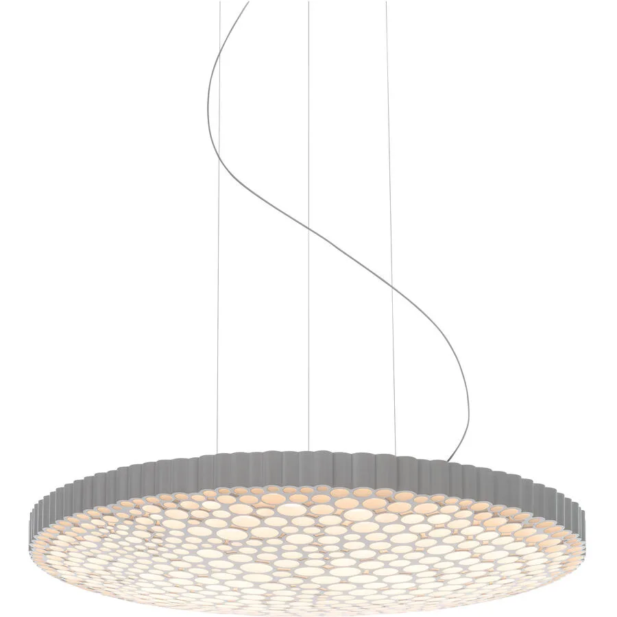 Designer-Pendellampe Artemide Calipso dimmbar D 27 cm - Farbe: weiss - LED - Lichtfarbe: Extra warmweiss - Material: Kunststoff -