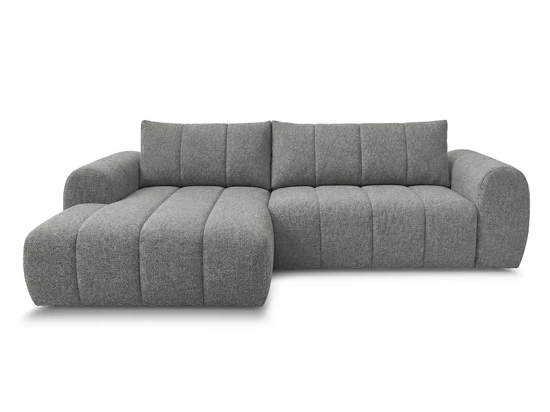 Ecksofa BOBOCHIC NESTY Stoff chiniert dunkelgrau