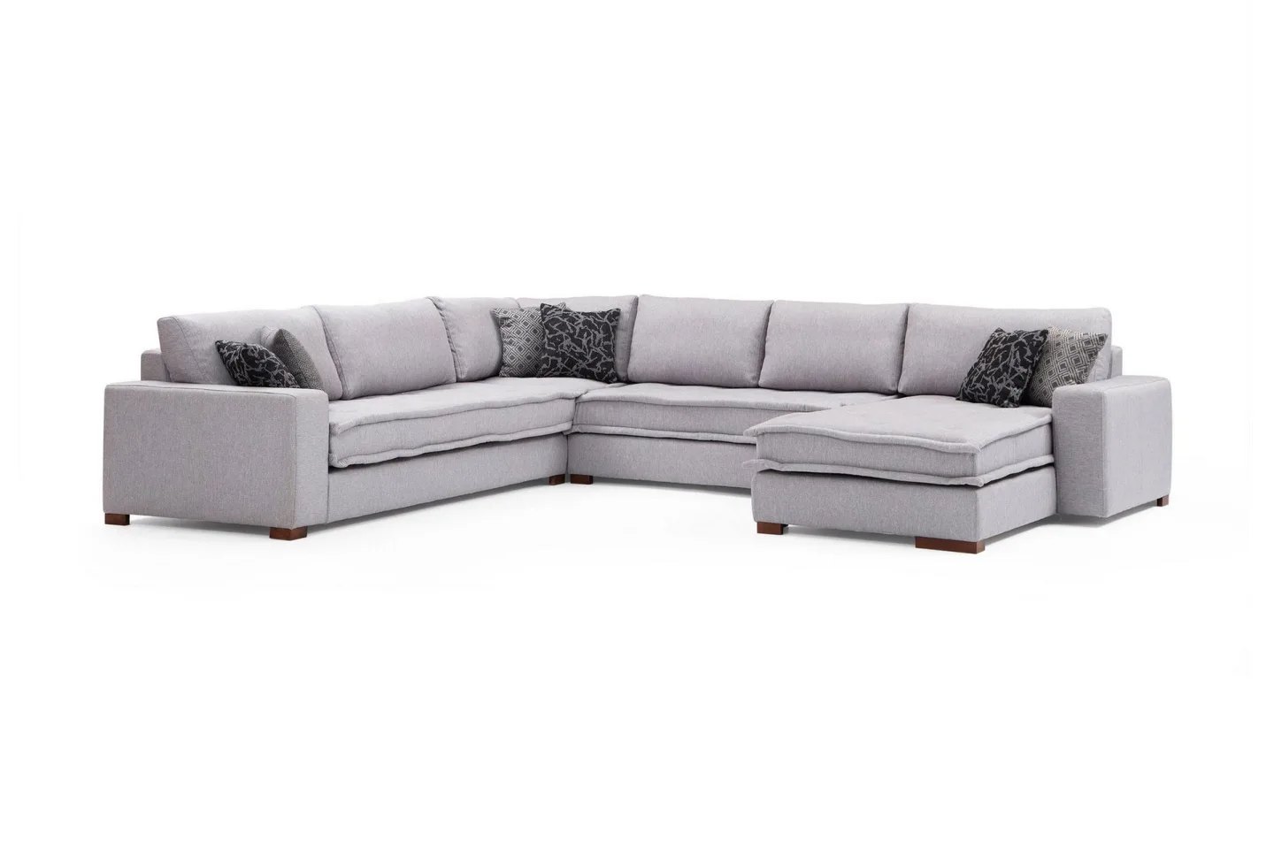 Mamerto Soffa m. Divan 4-sits - Ljusgrå