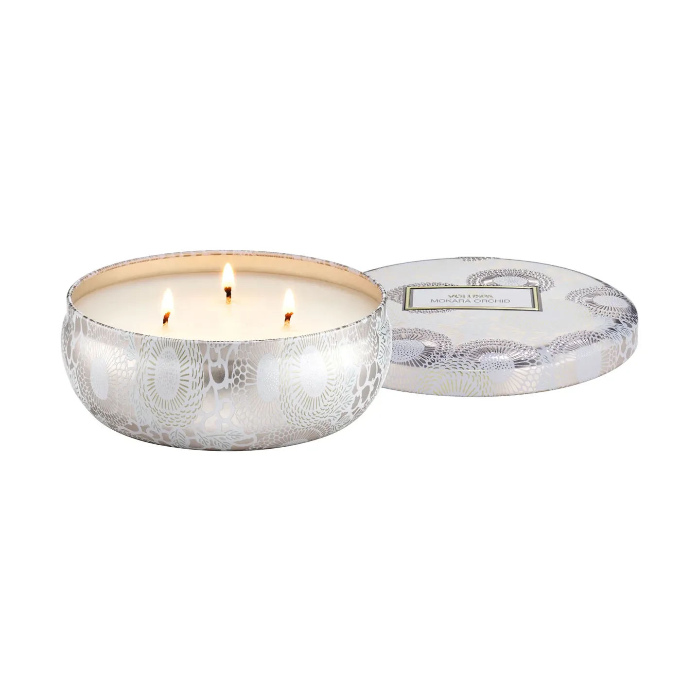 Voluspa Japonica 3-wick Tin Duftkerze 40 Stunden Mokara Orchid