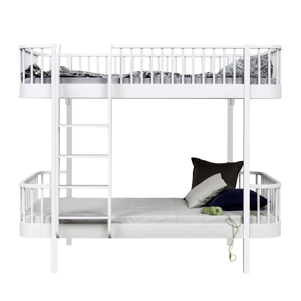 Oliver Furniture - Wood Våningssäng Vit - Spjälsängar och barnsängar - Søren Rørbæk - Vit - Trä