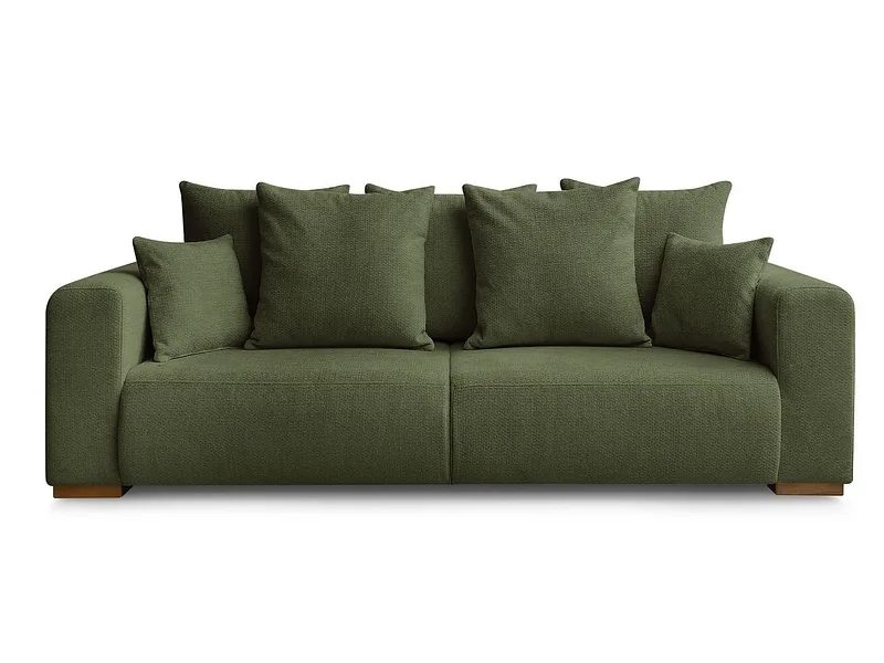 3er Sofa BOBOCHIC SIDONIE Stoff chiniert grün