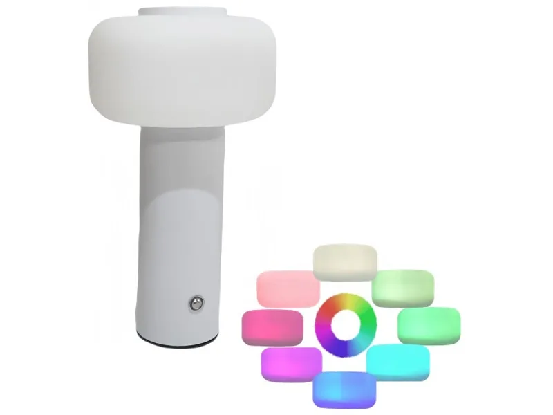 Tischlampe LED / Über USB aufladbar LUNOVA variable Intensität 23.5cm 3W weiss
