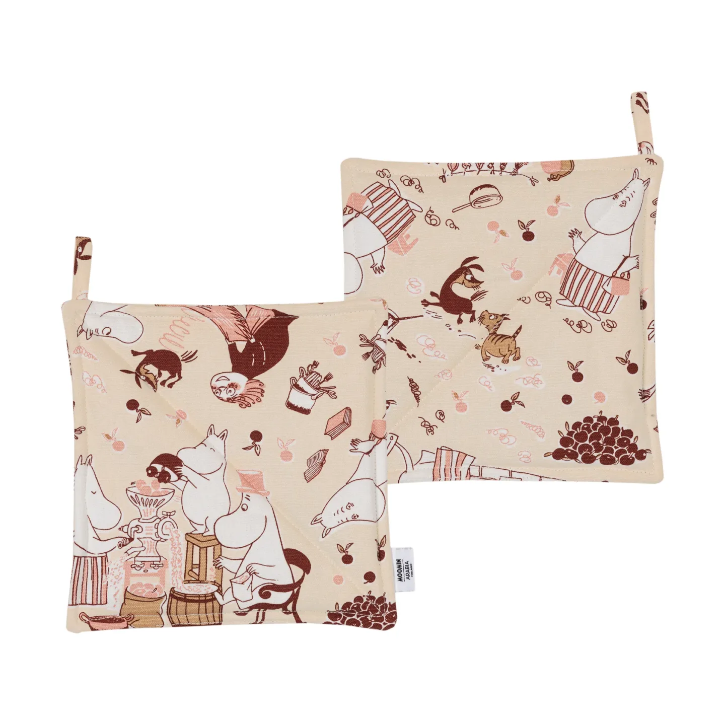 Moomin Arabia Wohnkompfort Mumin Topflappen 2-teilig 22×22 cm