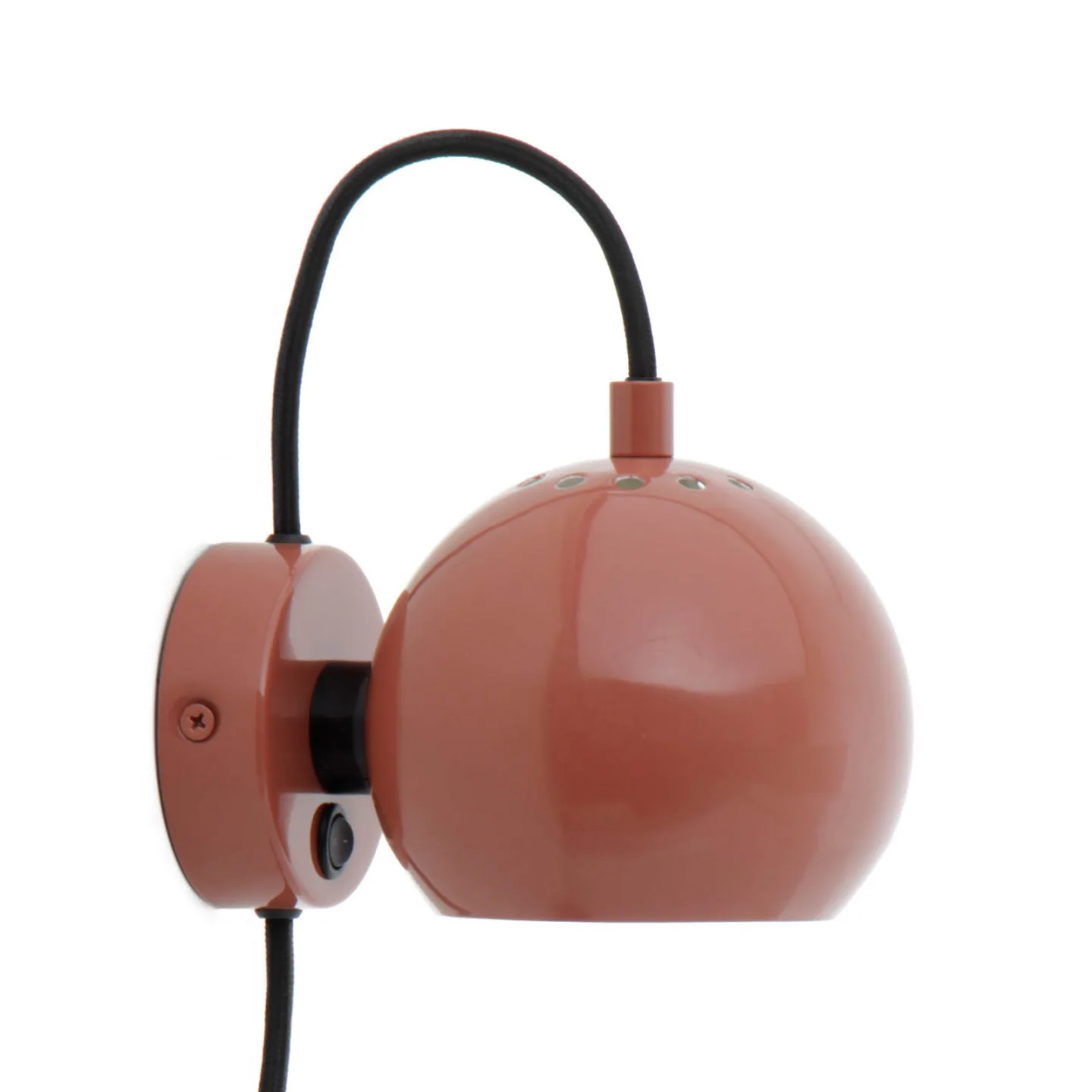 Ball Wandleuchte Glossy Red - Frandsen Ball Magnet - Wohnzimmer - Design - Metall - Einflammig