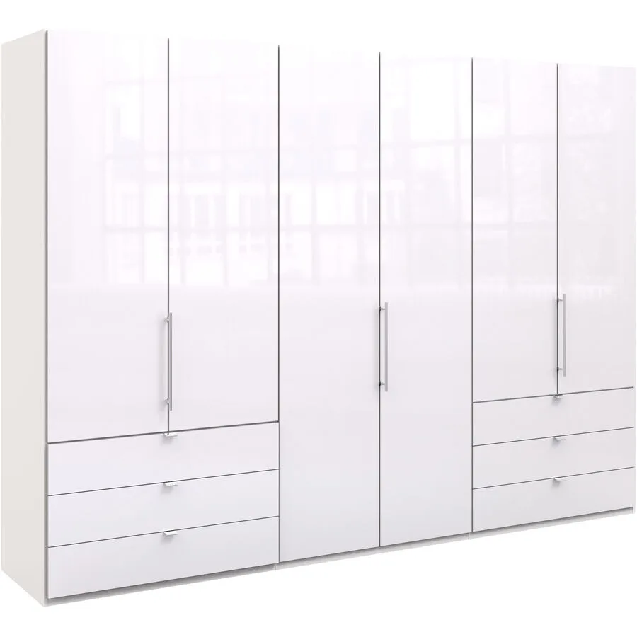 Kleiderschrank Folt weiss Holzwerkstoff B 300 cm
