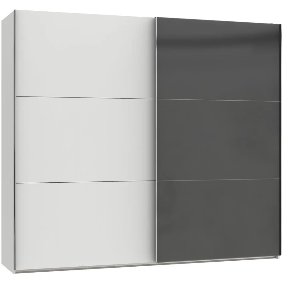 Kleiderschrank Sanko grau Holzwerkstoff B 250 cm