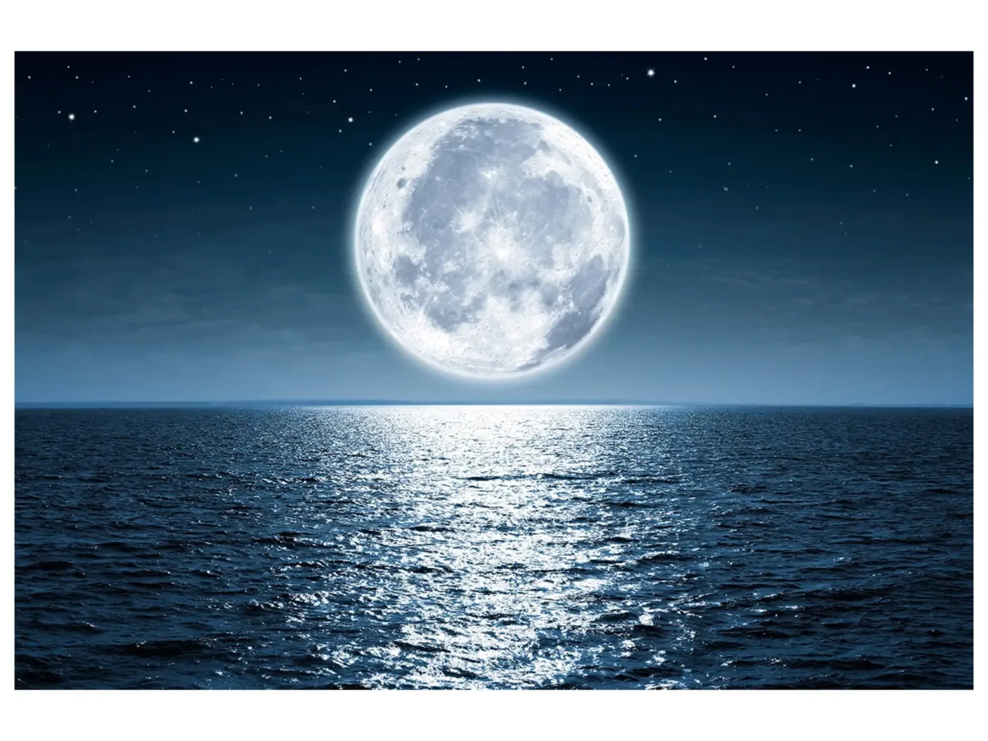 image LAND Digitaldruck auf Glas Vollmond | Schubiger Möbel